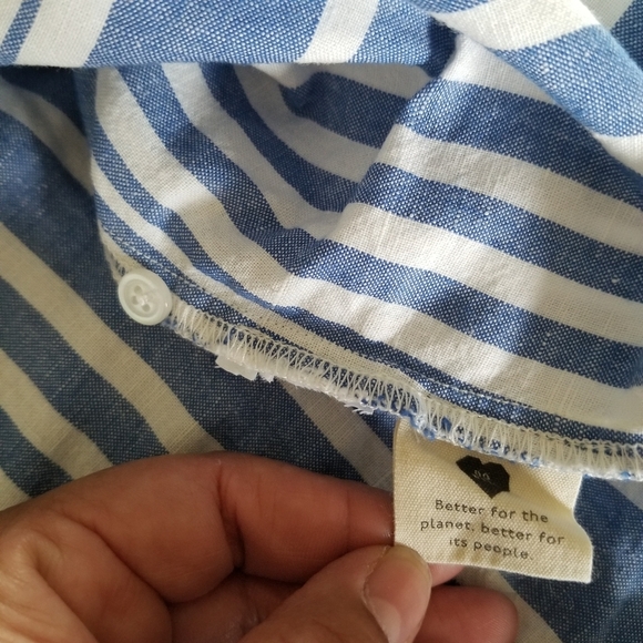 Madewell | Striped Linen Top - Picture 5 of 8